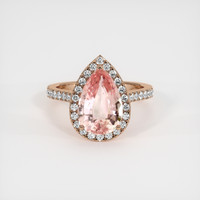 4.17 Ct. Sapphire Ring, 14K Rose Gold 1