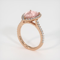 4.17 Ct. Sapphire Ring, 14K Rose Gold 2