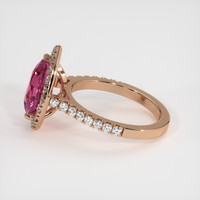 2.06 Ct. Pink Sapphire Ring, 14K Rose Gold 4
