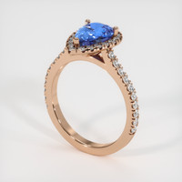 1.60 Ct. Sapphire Ring, 14K Rose Gold 2