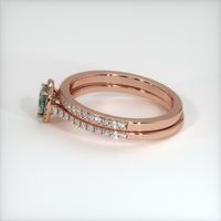 0.59 Ct. Sapphire Ring, 14K Rose Gold 4
