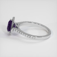 1.71 Ct. Purple Sapphire Ring, 10K White Gold 4