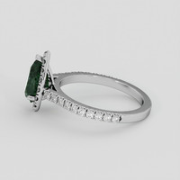 1.77 Ct. Green Sapphire Ring, 10K White Gold 4
