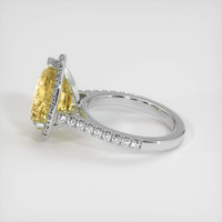 5.50 Ct. Yellow Sapphire Ring, 10K White Gold 4
