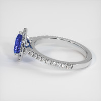 0.86 Ct. Blue Sapphire Ring, 14K White Gold 4