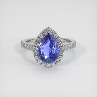 2.78 Ct. Sapphire Ring, 14K White Gold 1