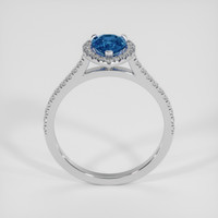 1.45 Ct. Blue Sapphire Ring, 14K White Gold 3
