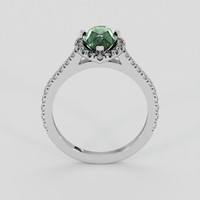 1.77 Ct. Green Sapphire Ring, 14K White Gold 3