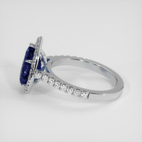 2.96 Ct. Blue Sapphire Ring, 14K White Gold 4