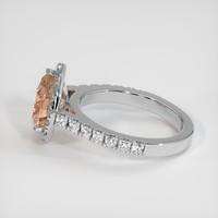 1.94 Ct. Padparadscha Sapphire Ring, 14K White Gold 4