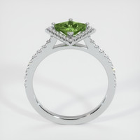 0.86 Ct. Yellowish Green Sapphire Ring, 14K White Gold 3