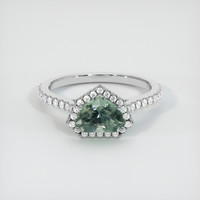 1.20 Ct. Sapphire Ring, 14K White Gold 1