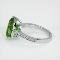 5.26 Ct. Sapphire Ring, 14K White Gold 4