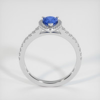 0.98 Ct. Sapphire Ring, 18K White Gold 3