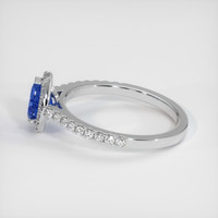 0.98 Ct. Sapphire Ring, 18K White Gold 4