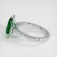 1.49 Ct. Emerald Ring, 18K White Gold 4