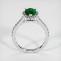 1.12 Ct. Emerald Ring, 18K White Gold 3