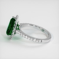 2.85 Ct. Emerald Ring, 18K White Gold 4