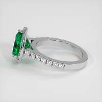 1.52 Ct. Emerald Ring, 18K White Gold 4