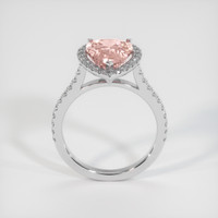 4.17 Ct. Padparadscha Sapphire Ring, 18K White Gold 3