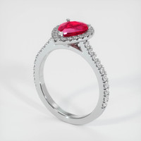 Ruby Ring 1.19 Ct., 18K White Gold Preview