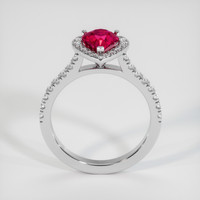 2.01 Ct. Ruby Ring, 18K White Gold 3