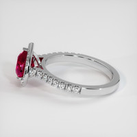 2.01 Ct. Ruby Ring, 18K White Gold 4