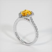 2.09 Ct. Sapphire Ring, 18K White Gold 2