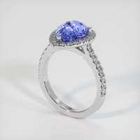 2.78 Ct. Color Change Sapphire Ring, 18K White Gold 2