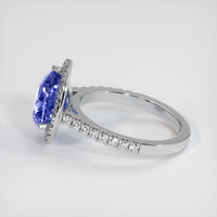 2.78 Ct. Color Change Sapphire Ring, 18K White Gold 4
