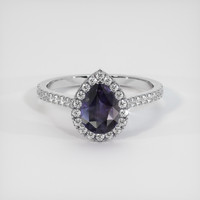 1.81 Ct. Sapphire Ring, 18K White Gold 1