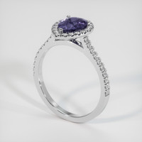 1.81 Ct. Sapphire Ring, 18K White Gold 2