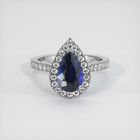 1.79 Ct. Sapphire Ring, 18K White Gold 1