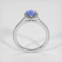 0.87 Ct. Sapphire Ring, 18K White Gold 3