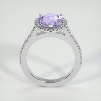 2.55 Ct. Purple Sapphire Ring, 18K White Gold 3
