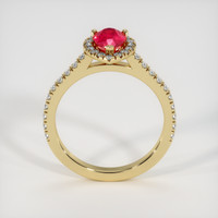 1.57 Ct. Purplish Red Ruby Ring, 10K Yellow Gold 3