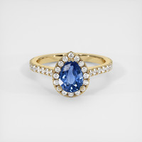1.25 Ct. Sapphire Ring, 14K Yellow Gold 1