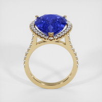 10.15 Ct. Blue Sapphire Ring, 14K Yellow Gold 3