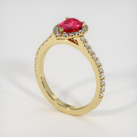 1.57 Ct. Ruby Ring, 14K Yellow Gold 2