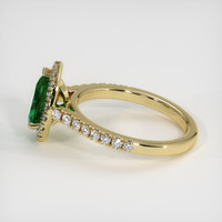 1.12 Ct. Emerald Ring, 18K Yellow Gold 4