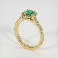 1.94 Ct. Emerald Ring, 18K Yellow Gold 2