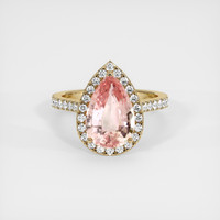 4.17 Ct. Sapphire Ring, 18K Yellow Gold 1