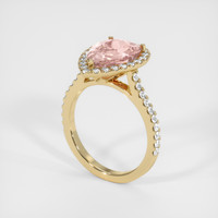 4.17 Ct. Sapphire Ring, 18K Yellow Gold 2