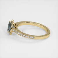 0.84 Ct. Sapphire Ring, 18K Yellow Gold 4