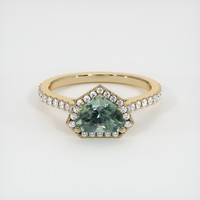1.20 Ct. Sapphire Ring, 18K Yellow Gold 1