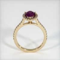 1.31 Ct. Pinkish Purple Sapphire Ring, 18K Yellow Gold 3