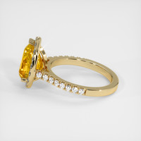 3.63 Ct. Sapphire Ring, 18K Yellow Gold 4