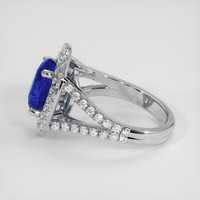 3.07 Ct. Blue Sapphire Ring, Platinum 950 4