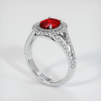 1.48 Ct. Ruby Ring, Platinum 950 2