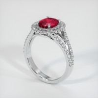 1.39 Ct. Ruby Ring, Platinum 950 2